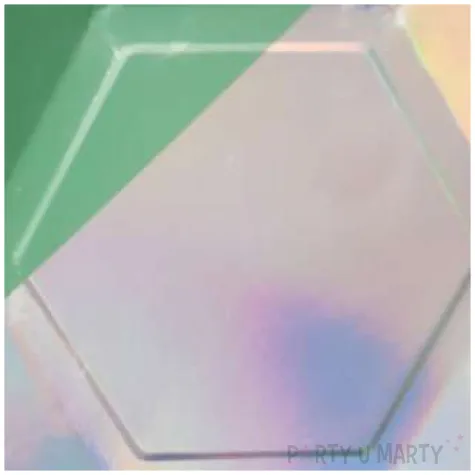 talerzyki papierowe lsniace party mix pastel metalik amscan 8 szt