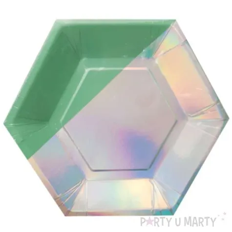 talerzyki papierowe lsniace party mix pastel metalik amscan 8 szt