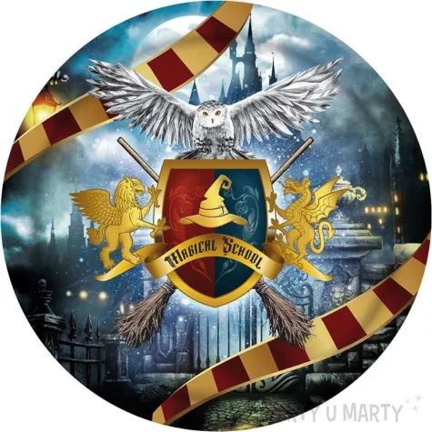 talerzyki papierowe magiczna szkola guirca 23 cm 6 szt