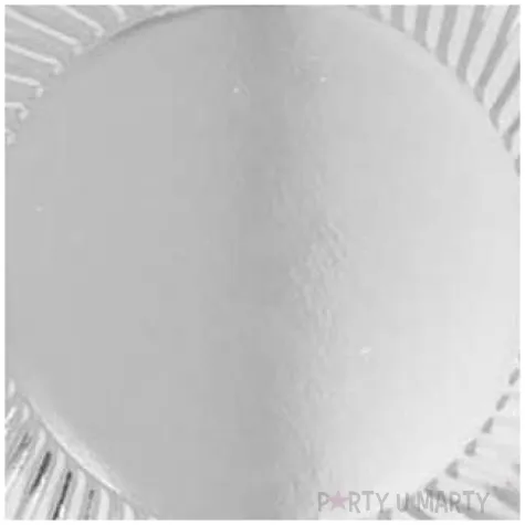 talerzyki papierowe metaliczne srebrne guirca 24 cm