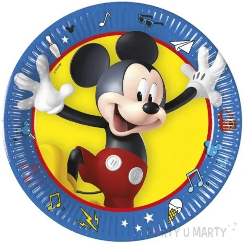 talerzyki papierowe mickey pals at play disney procos 20 cm 8 szt