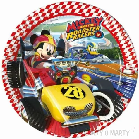 talerzyki papierowe mickey roadster racers 23 cm 8 szt