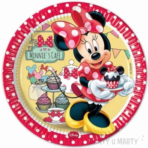 talerzyki papierowe minnie cafe procos 23 cm 8 szt