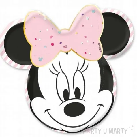 talerzyki papierowe minnie party gem procos 31 cm 4 szt