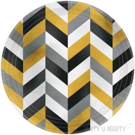 talerzyki papierowe modern amscan 18 cm 8 szt