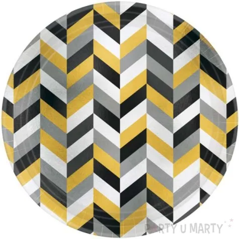 talerzyki papierowe modern amscan 27 cm 8 szt