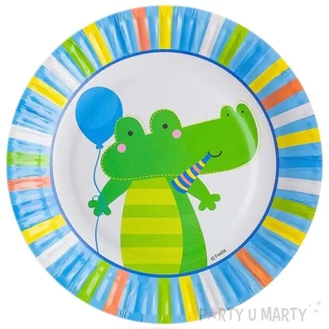 talerzyki papierowe moi przyjaciele blekitne 18 cm 6 szt