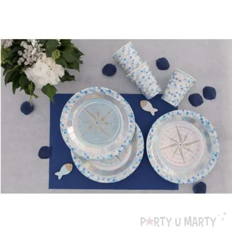 talerzyki papierowe morskie powietrze sea air santex 22 5 cm 10 szt