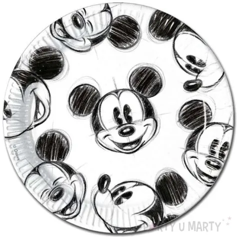 talerzyki papierowe myszka mickey faces procos 23 cm 25 szt