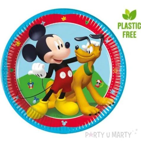 talerzyki papierowe myszka mickey rock the house procos 20 cm 8 szt