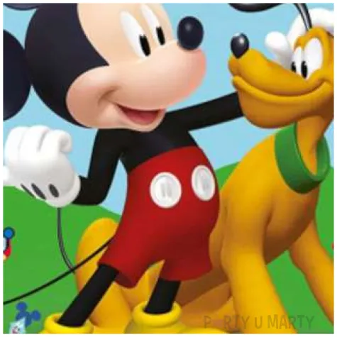 talerzyki papierowe myszka mickey rock the house procos 20 cm 8 szt