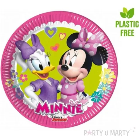 talerzyki papierowe myszka minnie procos 20 cm 8 szt