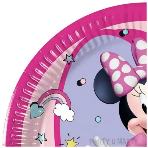 talerzyki papierowe myszka minnie rozowy procos 20 cm 8 szt