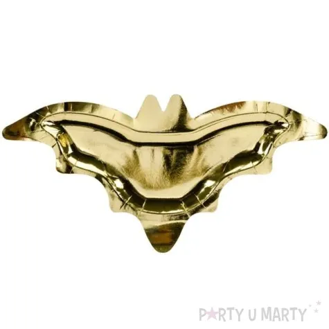 talerzyki papierowe nietoperz partydeco 37 5cm 6 szt