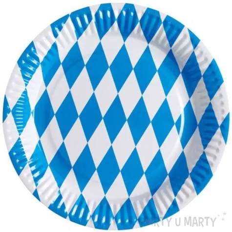 talerzyki papierowe oktoberfest amscan 23 cm 8 szt
