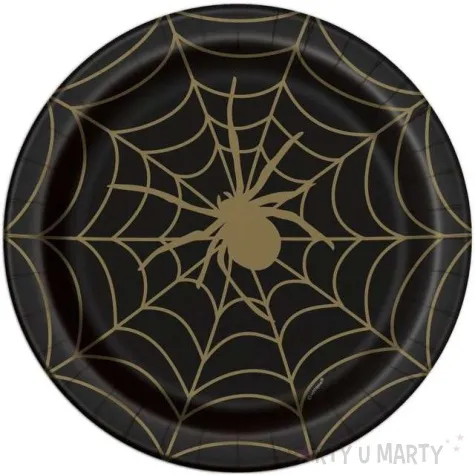 talerzyki papierowe pajeczyna unique 23 cm 8 szt