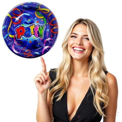 talerzyki papierowe party serpentyny procos 23 cm 8 szt