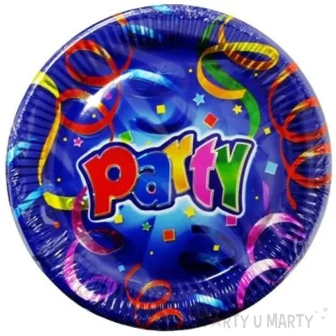 talerzyki papierowe party serpentyny procos 23 cm 8 szt