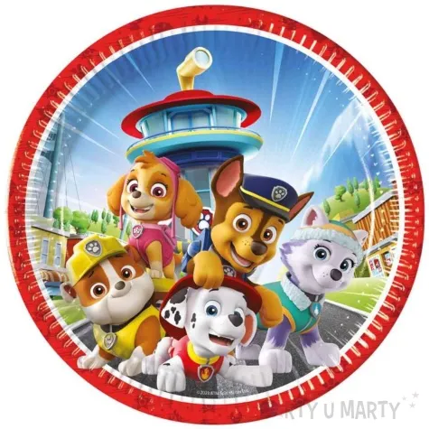 talerzyki papierowe paw patrol rescue heroes psi patrol procos 23 cm 8 szt