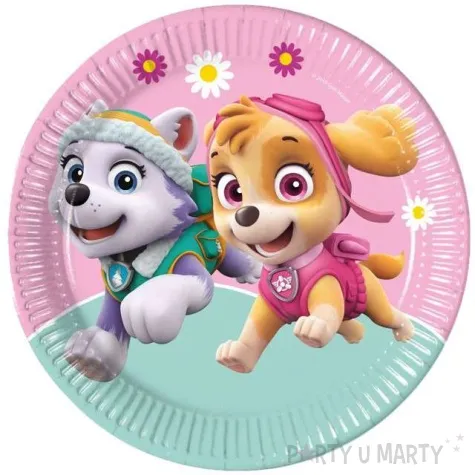 talerzyki papierowe paw patrol skye and everest procos 23 cm 8 szt