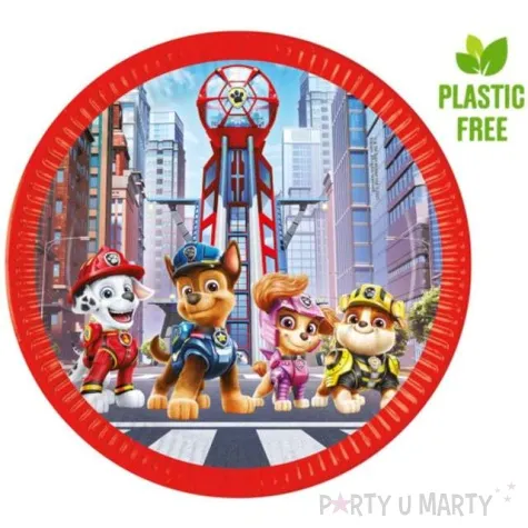 talerzyki papierowe paw patrol the movie procos 23 cm 8 szt