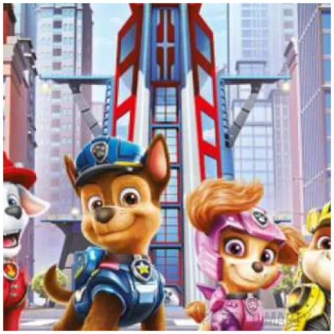 talerzyki papierowe paw patrol the movie procos 23 cm 8 szt
