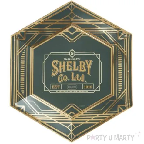 talerzyki papierowe peaky blinders shelby mix smiffys 27 cm 8 szt
