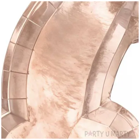talerzyki papierowe penisek willy rozowe zlote 26 5 x 15 5cm partydeco