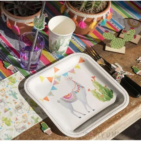 talerzyki papierowe peruvian biale santex 23 cm 10 szt