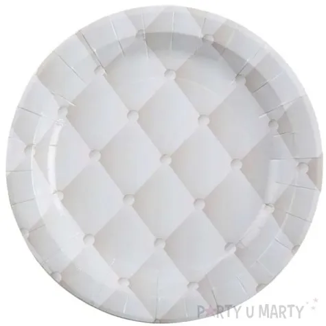 talerzyki papierowe pikowane biale santex 23 cm 10 szt