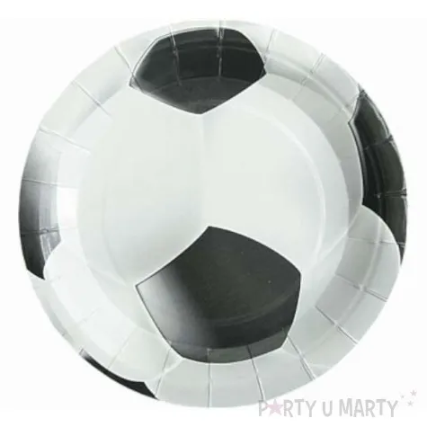 talerzyki papierowe pilka nozna 18 cm 6 szt