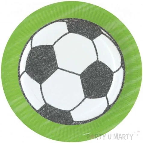 talerzyki papierowe pilka nozna amscan 23 cm 8 szt