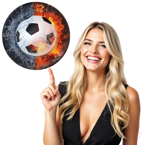 talerzyki papierowe pilka nozna fsopakowania 18 cm 6 szt