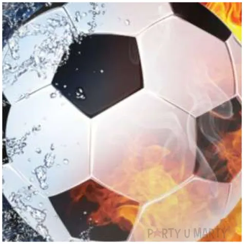 talerzyki papierowe pilka nozna fsopakowania 18 cm 6 szt