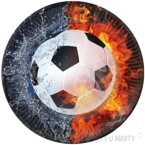 talerzyki papierowe pilka nozna fsopakowania 18 cm 6 szt