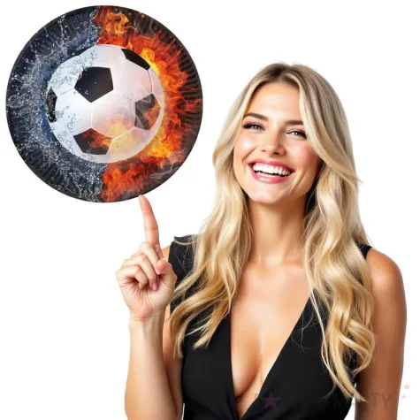 talerzyki papierowe pilka nozna fsopakowania 23 cm 8 szt