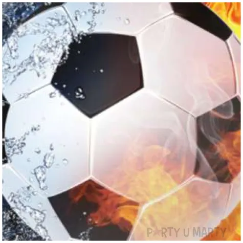 talerzyki papierowe pilka nozna fsopakowania 23 cm 8 szt