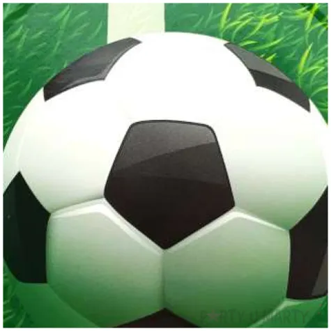 talerzyki papierowe pilka nozna jix 17 5 cm 6 szt