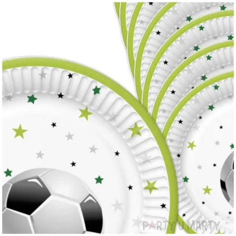 talerzyki papierowe pilka nozna maki 18 cm 8 szt