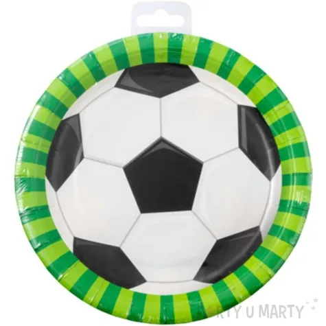 talerzyki papierowe pilka nozna pd party 22 5 cm 8 szt