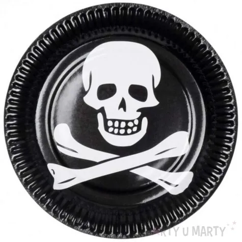 talerzyki papierowe piracka czaszka boland 23 cm 10 szt