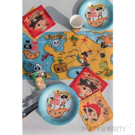 talerzyki papierowe pirat na statku santex 22 5 cm 10 szt
