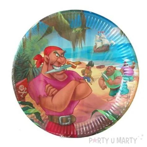 talerzyki papierowe pirates 23 cm 10 szt