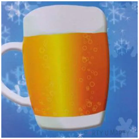 talerzyki papierowe piwo funny fashion 23 cm 8 szt