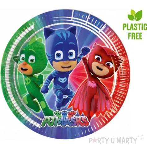 talerzyki papierowe pj masks procos 23 cm 8 szt