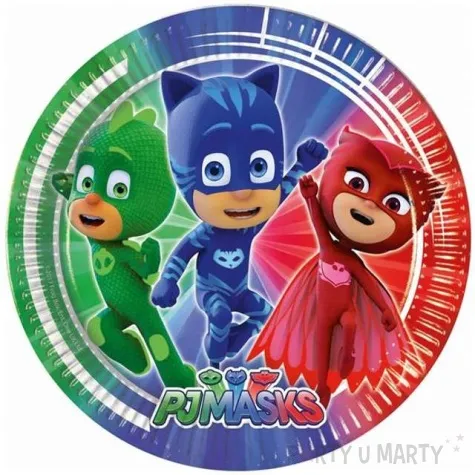 talerzyki papierowe pj masks procos 23 cm 8 szt
