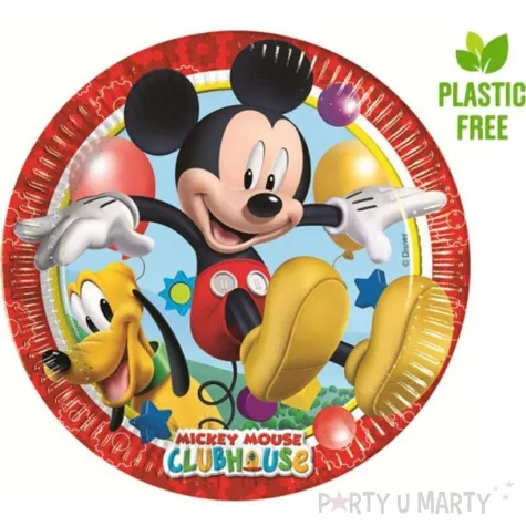 talerzyki papierowe playful myszka mickey 23 cm 8 szt