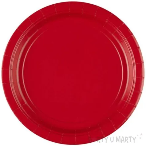 talerzyki papierowe premium amscan l czerwone 22 8 cm 8 szt