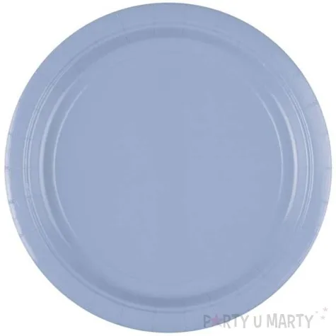 talerzyki papierowe premium amscan l jumbo pack niebieskie pastelowe 23 cm 20 szt