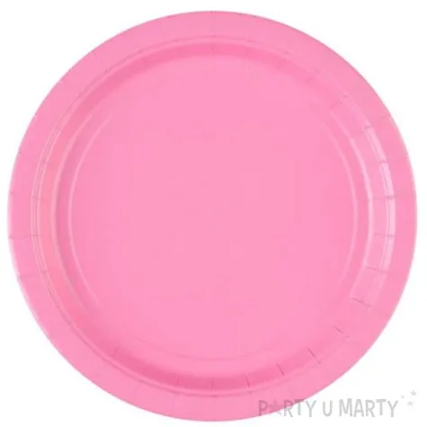 talerzyki papierowe premium amscan l rozowe jasne 22 8 cm 8 szt